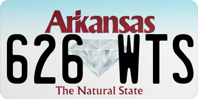 AR license plate 626WTS