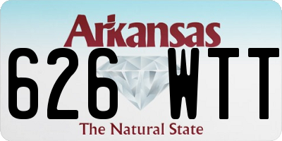 AR license plate 626WTT