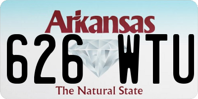 AR license plate 626WTU