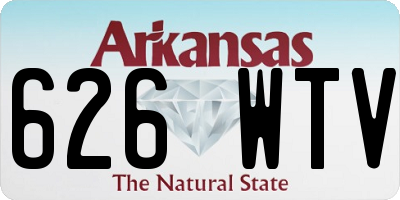 AR license plate 626WTV