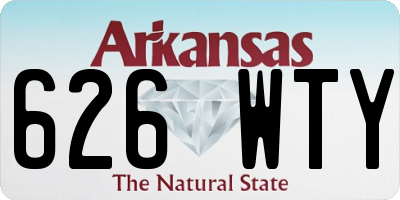 AR license plate 626WTY