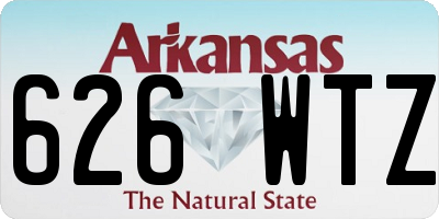 AR license plate 626WTZ