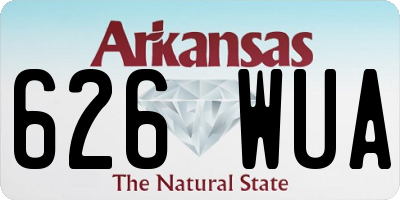 AR license plate 626WUA
