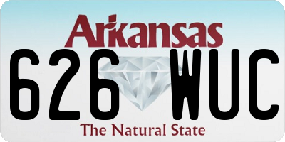 AR license plate 626WUC
