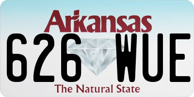 AR license plate 626WUE