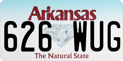 AR license plate 626WUG
