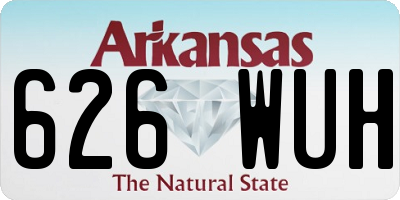 AR license plate 626WUH