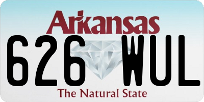 AR license plate 626WUL