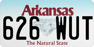 AR license plate 626WUT