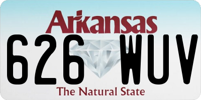 AR license plate 626WUV