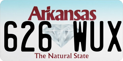 AR license plate 626WUX