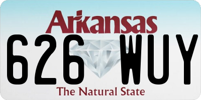 AR license plate 626WUY