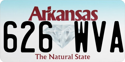 AR license plate 626WVA