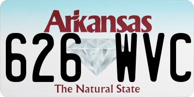 AR license plate 626WVC