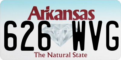AR license plate 626WVG
