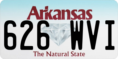 AR license plate 626WVI
