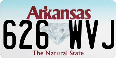 AR license plate 626WVJ
