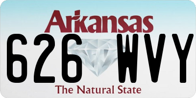 AR license plate 626WVY