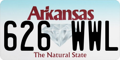 AR license plate 626WWL