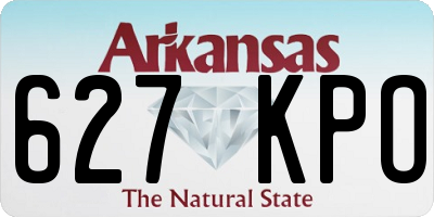 AR license plate 627KPO