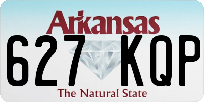AR license plate 627KQP