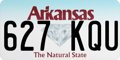 AR license plate 627KQU