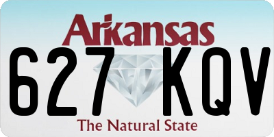 AR license plate 627KQV