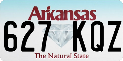 AR license plate 627KQZ