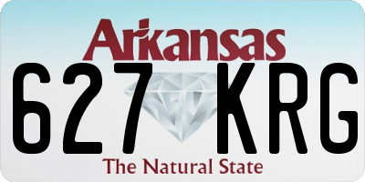 AR license plate 627KRG