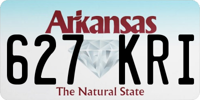 AR license plate 627KRI