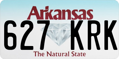 AR license plate 627KRK
