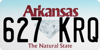 AR license plate 627KRQ