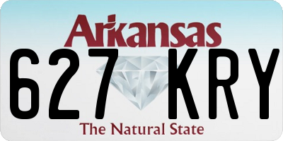 AR license plate 627KRY