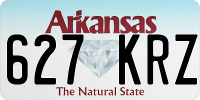 AR license plate 627KRZ