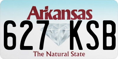 AR license plate 627KSB