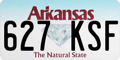 AR license plate 627KSF