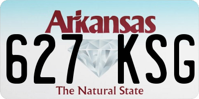 AR license plate 627KSG