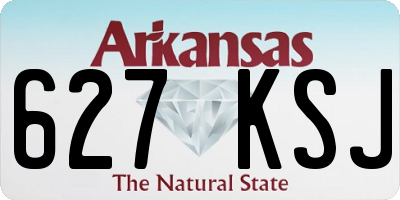 AR license plate 627KSJ