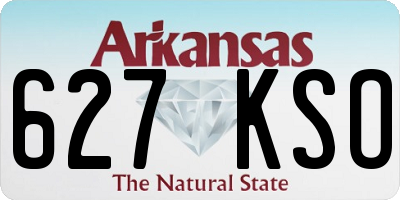 AR license plate 627KSO