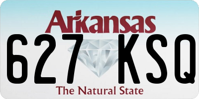 AR license plate 627KSQ