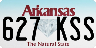 AR license plate 627KSS