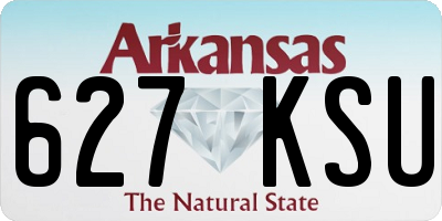AR license plate 627KSU