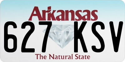 AR license plate 627KSV