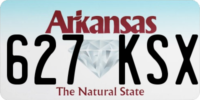 AR license plate 627KSX