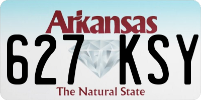 AR license plate 627KSY