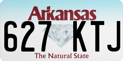 AR license plate 627KTJ