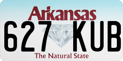 AR license plate 627KUB