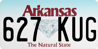 AR license plate 627KUG