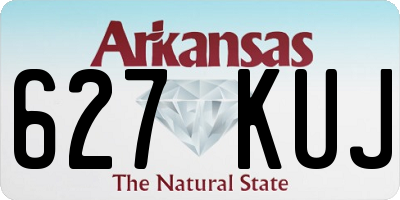 AR license plate 627KUJ