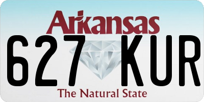 AR license plate 627KUR
